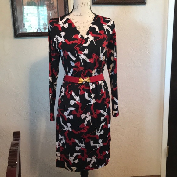 Dresses & Skirts - Stylish Red and Black Women's Dress